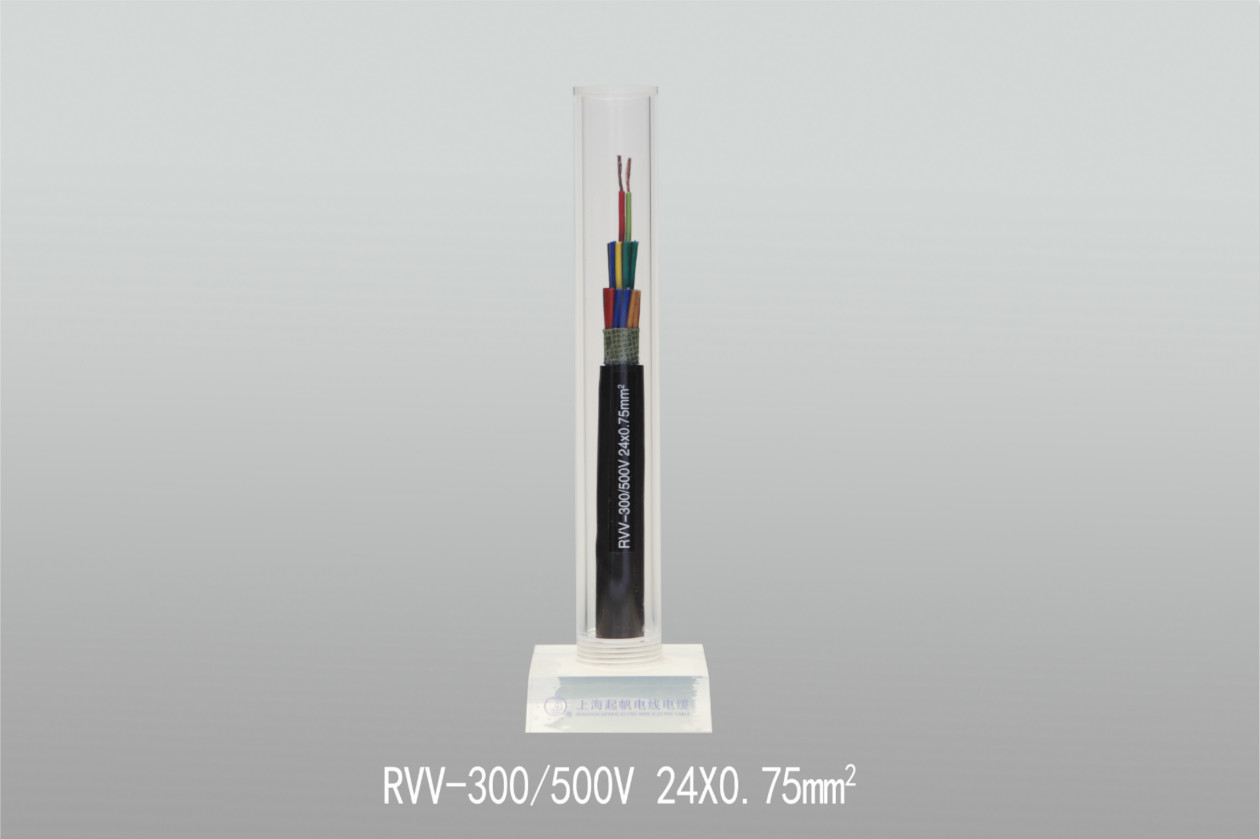 聚氯乙稀絕緣聚氯乙稀護(hù)套軟電纜RVV-300 500V 24X0.75mm2